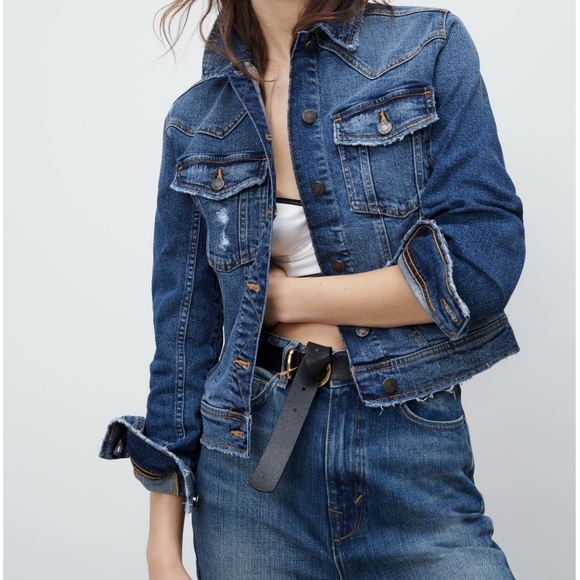 Zara Fitted Denim Jacket - Picture 2 of 7